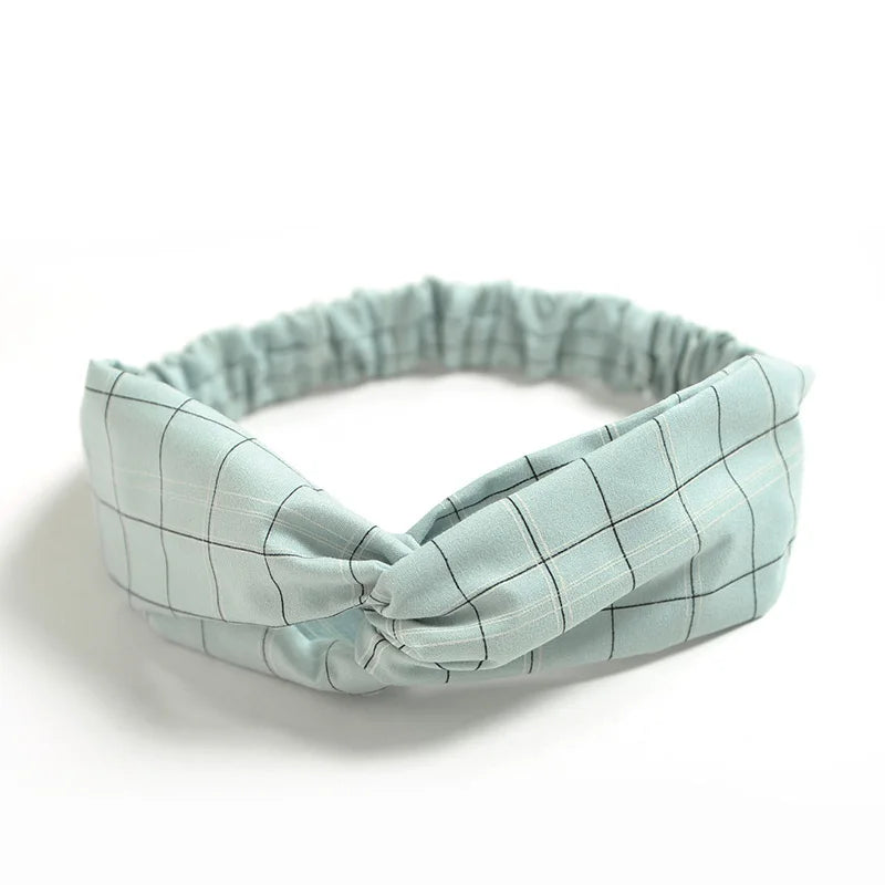 Fashion WomenFloral Headband Hair Accessories Leopard Cross Knotted Bow Chiffon Hair Band Girls Headdress Ladies Hoop Headwear