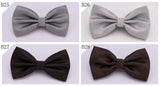 HUISHI Bowtie Mens Tie Solid Check Fashion Bowties Banquet Wedding Black Gold Red Green Pink Blue White Classic Bow Ties For Men