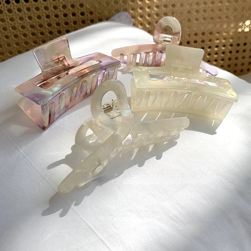 Bilandi Trendy Jewelry Acetate Hair Clip For Women Girl Head Hairpin Resin Hair Claw Headdress Female Hair Accessories