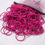 50PCS Macaron Rubber Band Hairband Headband High Elastic Durable Hair Ring Tied High Ponytail Women's Kids Hair Headwear