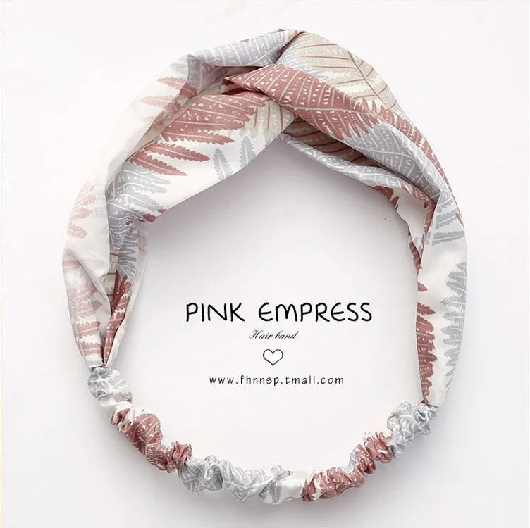 Cross elastic headband chiffon silk headband ladies headband hair accessory sports face wash