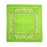 Fashion Hip Hop Bandana Kerchief Unisex Black Hair Band Neck Scarf Headwear Wrist Wraps Head Square Scarves Print Handkerchief