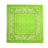 Fashion Hip Hop Bandana Kerchief Unisex Black Hair Band Neck Scarf Headwear Wrist Wraps Head Square Scarves Print Handkerchief