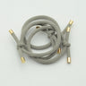 10PCS 5mm Knotted Twilled Elastic Hair Bands Golden Ends Hair Ties for fashion girls elasticity ponytail holders hair scrunches