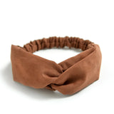 Women Headband Cross Top Knot Elastic Hair Bands Soft Solid Color Girls Hairband Hair Accessories Twisted Knotted Headwrap