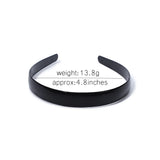 1 Piece Simple Women Headbands Fashion Head Band for Girls  Solid Black Color Casual Hair Accessories Plastic Headbans Wholesale