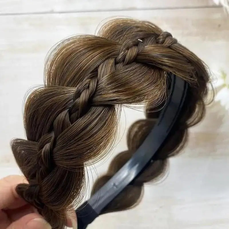 Headbands For Women Wide Fishbone Braids Hairbands Handmade Retro Head Hoop Hair Styling Headwear Accessorie Fashion Braids Hair