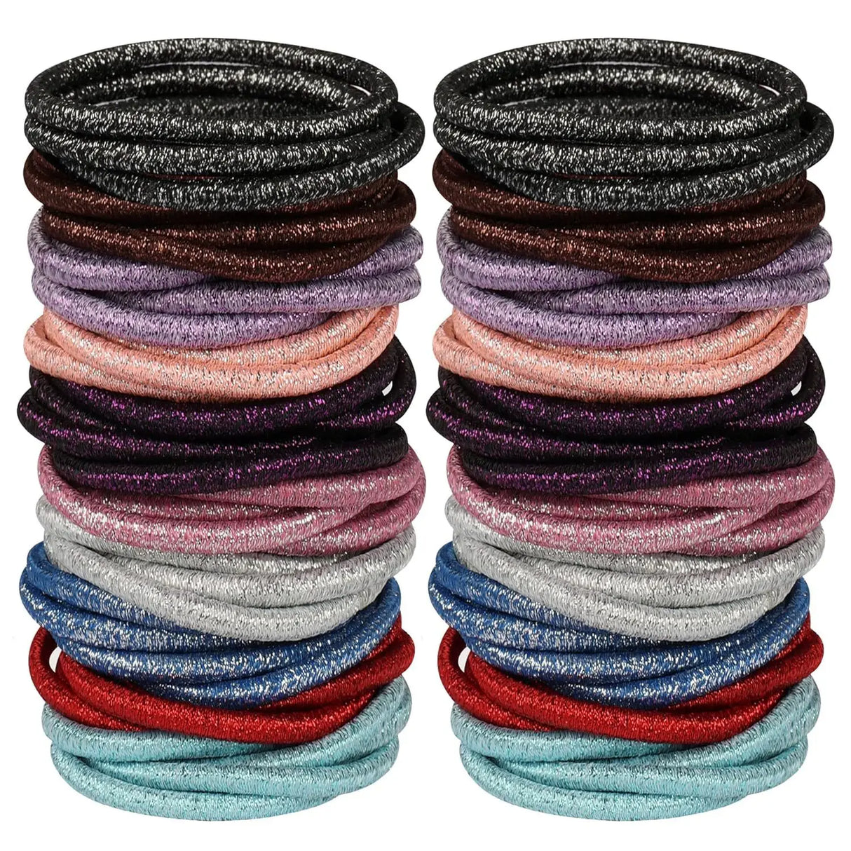100Pcs Black Elastics Small Hair Ties Elastics Small Hair Rubber Bands Accessories Ponytail Holders for Women Girls Baby Toddle