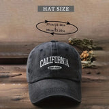 Cotton Retro Vintage Baseball Cap Men Women Denim Embroidered Letters Hat Cotton Soft Top Caps Casual Retro Unisex Hats
