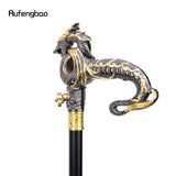 Gold Black Luxury Dragon Walking Cane Fashion Decorative Walking Stick Gentleman Elegant Cosplay Cane Knob Crosier 93cm