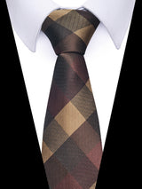100% Silk Brand Purple Tie Men Necktie High Quality Mix Colors Silk 7.5 cm Gravatas Accessories Wedding April Fool's Day