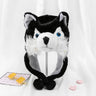 Cute Wolf Plush Hat Cute Windproof Warm Hat Dress Up Winter Ear Protect Hat Gift Winter Beanie Hat for Boy Girl Adult