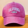 Fashionable Versatile Washed Letters Solid Color Embroidered Baseball Cap For Men Wide Brimmed Casual Sports Cap For Women