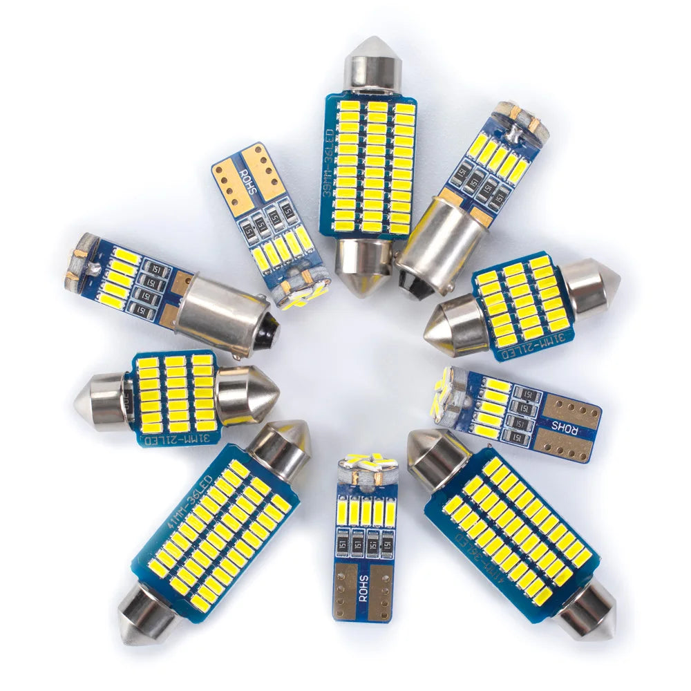 Canbus Car Bulbs LED Interior Light Kit For Mini Roadster R59 F60 R60 Cooper R50 R53 R56 F55 F56 R58 F57 R57 R52 Clubman F54 R55