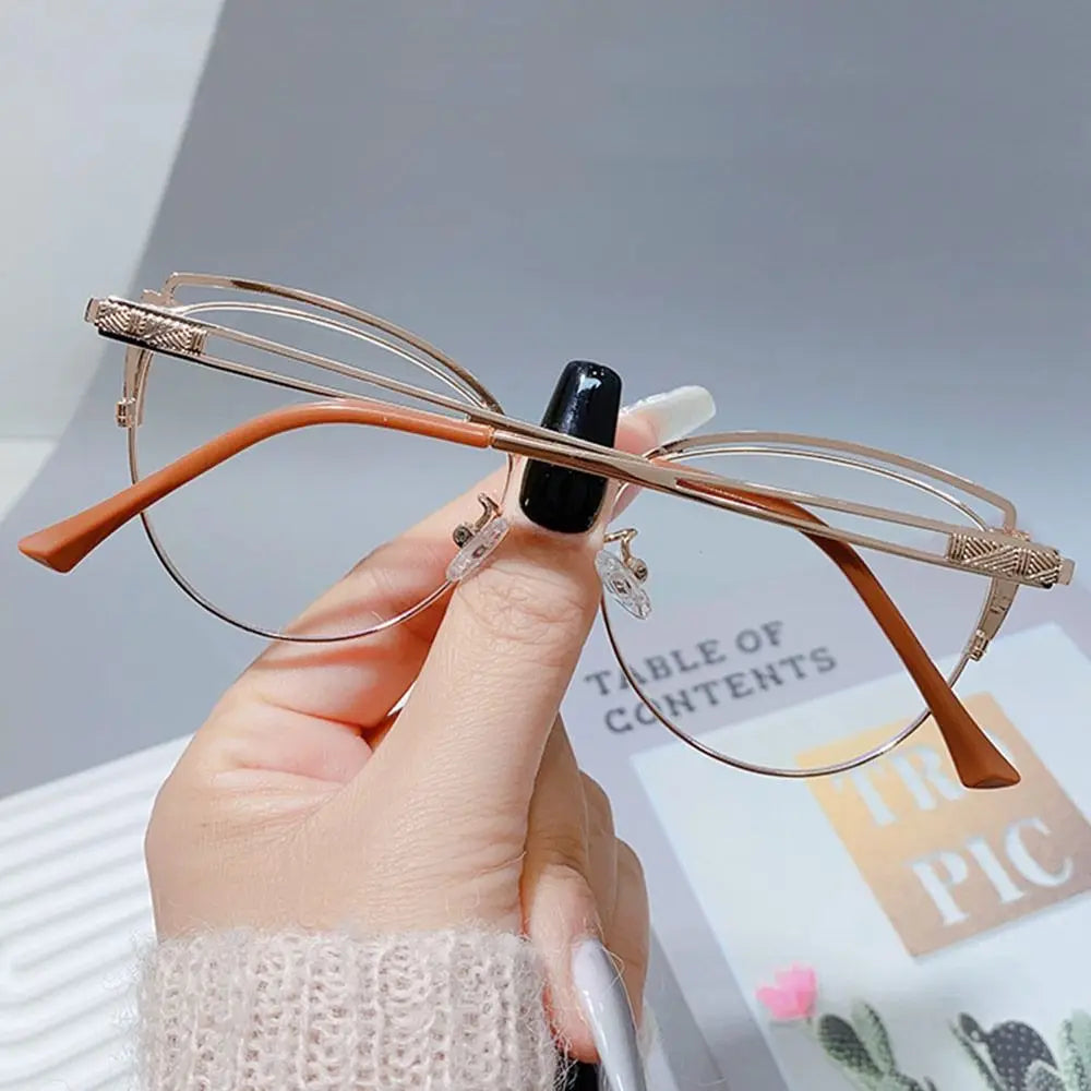 Blue Ray Blocking Anti-Blue Light Glasses Ultralight Metal Computer Goggles Eye Protection Square Eyeglasses Men Women