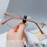 Blue Ray Blocking Anti-Blue Light Glasses Ultralight Metal Computer Goggles Eye Protection Square Eyeglasses Men Women