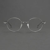2025 NEW Titanium Handmade Glasses Frame Round Oval Retro Glasses For Men Reading Glasses Frames For Myopia For Women KMN-3003