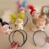 Ratatouille Hairband Cute Headband Kawaii Plush Hair Accessory Color Doll Wide-Brimmed Hairpin Creativity Headdress Gift