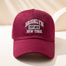1pc Men and Women's Vintage Embroidered Baseball Cap With 'BROOKLYN NEW YORK' Print Suitable For Daily Wear and Gift Giving