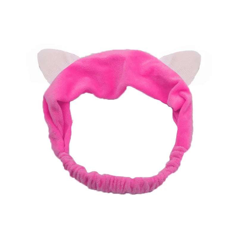 Headband For Washing Wash Face Rabbit makeup Hairbands Girls Elastic Holder Hair Strap Bands Ears Turban Hair Accessories