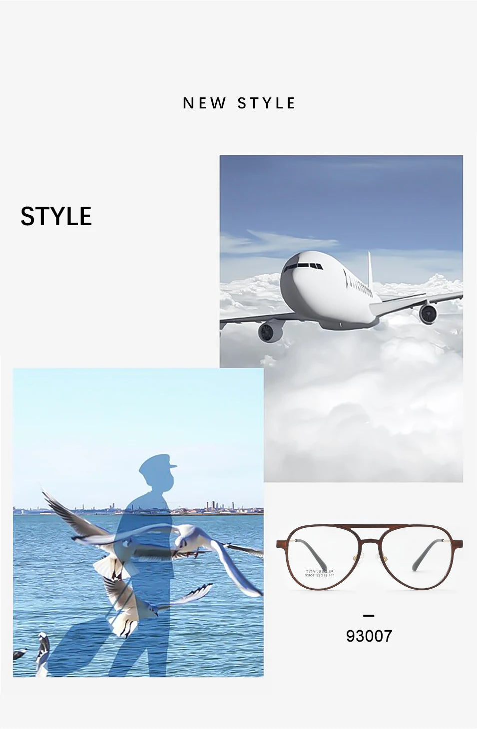 3 In 1 Pure Titanium Women Double Beam Glasses Frame With Polarized Clip On Sunglasses And Night Vision Men Half Rim Eyewear
