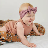 1Pc Baby Nylon Headscarf Astique Suitable Newborn Girl Flower Handmade Headband Elastic Hairband Turban Toddler Hair Accessories