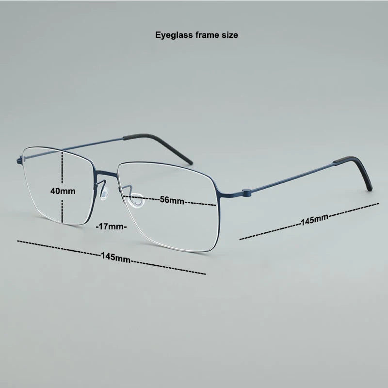 pure Titanium Glasses Frame for Men women 5508 Vintage square Myopia Prescription Eyeglasses Frames 2024 Optical Korean Eyewear