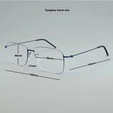 pure Titanium Glasses Frame for Men women 5508 Vintage square Myopia Prescription Eyeglasses Frames 2024 Optical Korean Eyewear