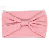 Headwrap Solid Color Knot Wide Headbands for Women Soft Cotton Sports Elastic Hair Bands Accessories Yoga Bandana Bandage