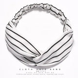Cross elastic headband chiffon silk headband ladies headband hair accessory sports face wash