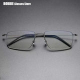 Pure Titanium Glasses Frame Men Women Eyewear Frames Eyeglassess Square Business Classic Design Screwless Denmark Brand