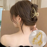 Woman Silver/Gold Irregular Hairpins Punk Style Metal Hair Claws Barrettes Women Hair Accessories Ponytail Hair Clips Headwear