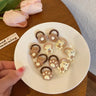 Hair Accessories Girls Bands Bandeau Cheveux Scrunchies Elastic Fille Korean Haarband Rubber Brown Children Gomas Gift Kids