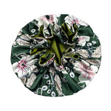 Double Layer Silky Satin Bonnet Women Sleeping Cap Large Reversible Satin Linned Night Sleep Headwrap Hat Hair Wrap Accessories
