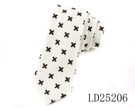 New Floral Print Necktie For Men Casual Cotton Linen Ties Plaid Slim Tie Male Suits Skinny Neck Tie For Wedding Business Gravats