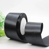 25Yards Black Satin Ribbons DIY Artificial Silk Roses Supplies Handicraft Sewing Accessories Material  Gift Wrapping Ribbon