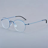 Thititanium Glasses Frame Men Denmark Brand 5504 Women Eyeglasses Thin Rim Screwless Ultralight Classics Round Eyewear 2025 New