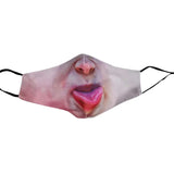 Halloween Adults Mouth Masks Funny Printed Cotton Blend Facial Expressions Washable Mascaras Face Shield Masque Facial Masks