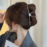 New Punk Geometric Metal Gold Silver Simple Hair Clip Claw for Women Trendy Large Crab Catches Clamp Korea Headwear Accessories