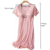 Modal Maternity Clothes Breastfeeding Nightgowns Nursing Sleepwear Hospital Loose Fitting Breast Feeding Pajamas Pregnancy Dress