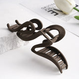 13cm Acrylic Hair Clips For Women Hairpin Matte Wave Hair Claw Clip Ponytail Hair Accessories Girls Headwear Barrettes 4 Colors
