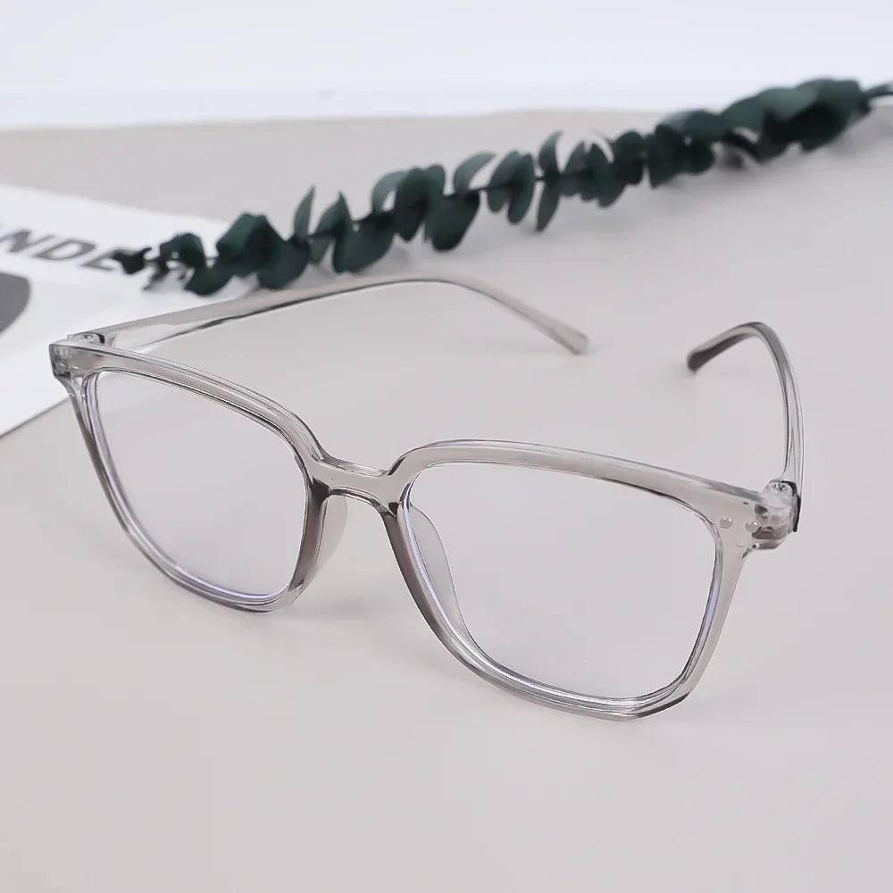 Fashion Anti Blue Light Glasses Men Computer Women Eyeglass Fashion Optical Plain Frame Spectacles Transparent Blocking Glasses