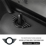 For Mini Cooper S JCW F54 F55 F56 F60 R55 R56 R60 Countryman Metal Car Door Lock Pin Wing Emblem Badge Decal