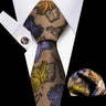 Men Neckties Tie Classic Handkerchiefs Plaid Necktie Cufflinks For Men Blouse Business Wedding Accessories Woman Collar Man Gift