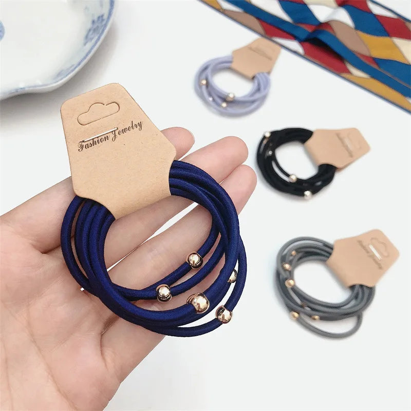 6PCS Headbands Women Elastic Hair Bands Scrunchie Ponytail Holder Organza Hairbands Set Hair Ropes Ties Girls Hair Accessories