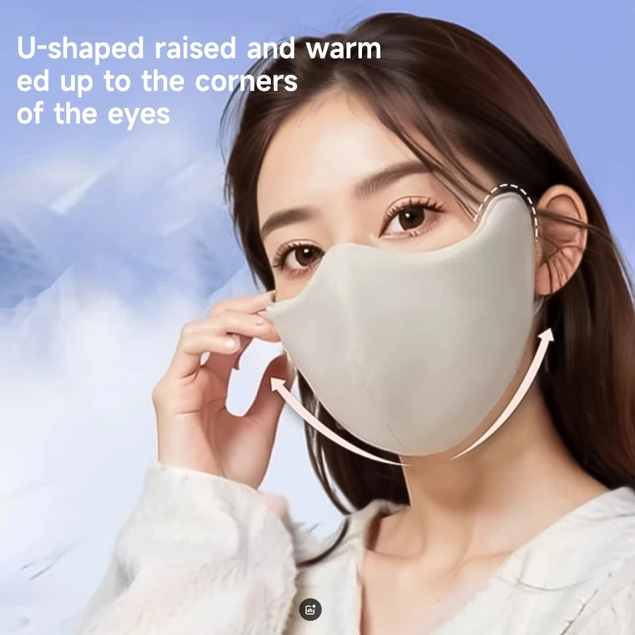 Fashion Warm Face Mask for Women High Quality Washable Reusable Anti Dust Windproof Mouth-muffle Winter Warm Breathable Mask