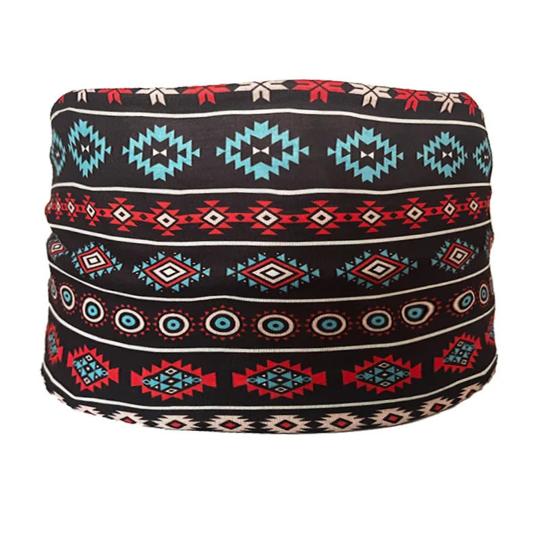 Boho Headbands For Women Fashion Wide Headscarf Bohemian Yoga  Workout Head Bands Hair Accessories Band