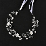 Wedding Headbands For Women Bride Handmade Crystal Rhinestone Tiaras Silver Color Hairbands Hair Accessories Queen Headband Gift
