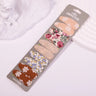 10Pcs/set 2.2'' Printed Embroidery Waterdrop Shape Hair Clips For Cute Girls BB Hairpin Barrettes Headwear Kids Hair Accessories