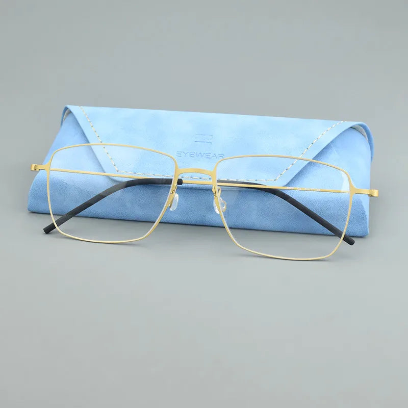 pure Titanium Glasses Frame for Men women 5508 Vintage square Myopia Prescription Eyeglasses Frames 2024 Optical Korean Eyewear